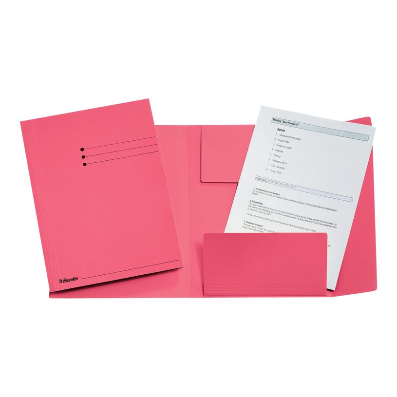 5411313604772-Esselte - Chemise à 3 rabats - A4 - Pour 250 feuilles - rouge-P_405145683_2-1