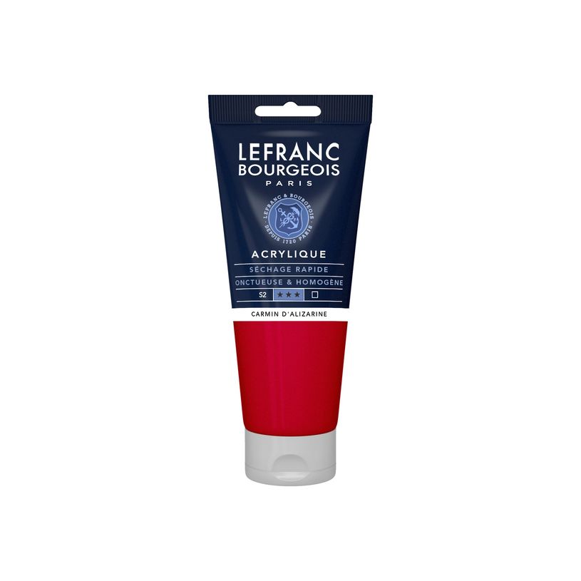 3013643003441-Lefranc Bourgeois - Peinture acrylique - carmin alizarine - 200 ml-P_405146490_1-0