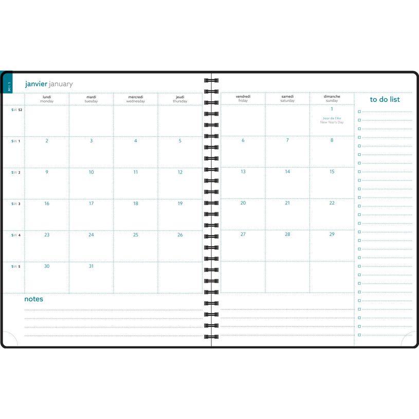 3660942082808-Agenda spiralé Duo Kaa EasyTime 27S - 1 semaine sur 1 page - 21 x 27 cm - disponible dans dif-P_405147063_5-4