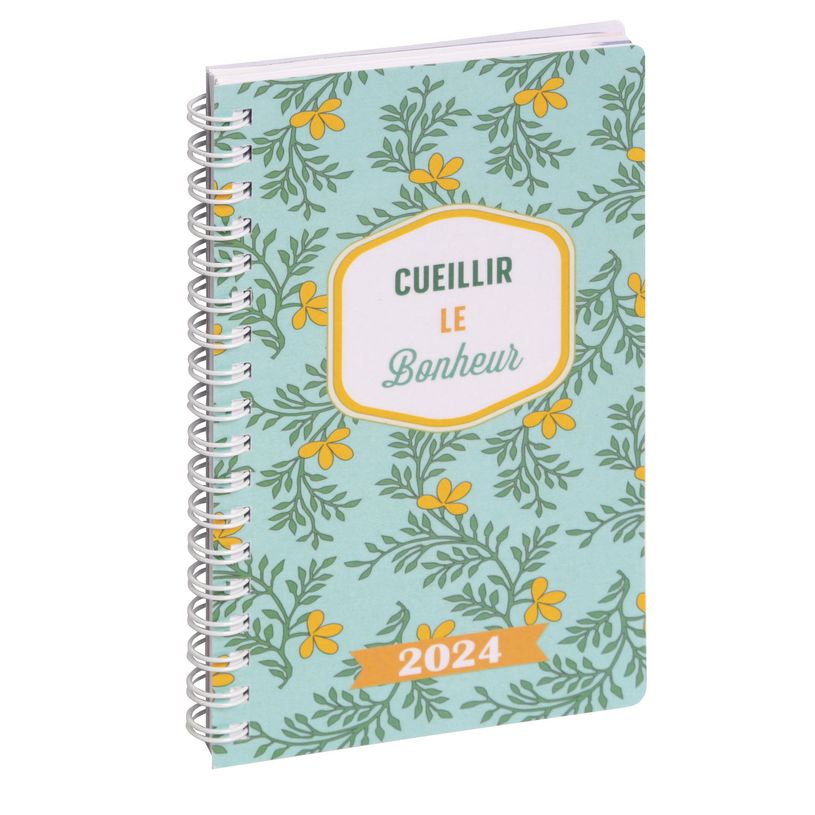 3660942082266-Agenda de poche spiralé Dodo&Cath - 1 semaine sur 2 pages - 9 x 16 cm - cueillir le bonhe-P_405147064_1-0