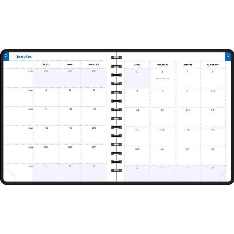 3660942082297-Agenda spiralé Dodo&Cath - 1 semaine sur 2 pages  - 15 x 17 cm - la tête dans le guidon -P_405147067_4-3