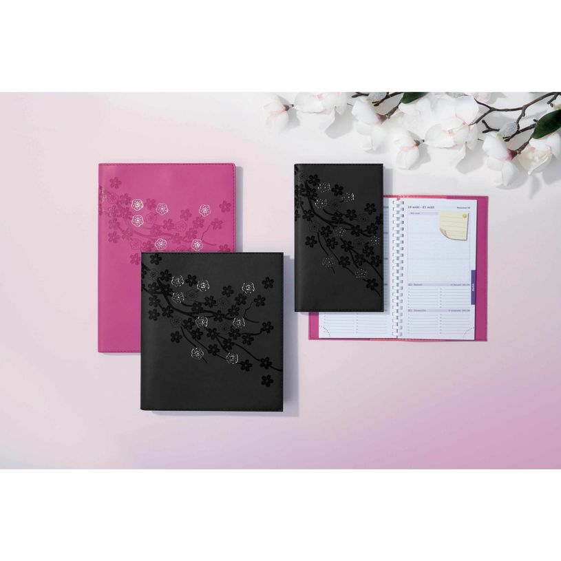 3660942080781-Agenda de poche spiralé Sakura Lady 16S - 1 semaine sur 2 pages - 9 x 16 cm - rose - Exac-P_405147077_2-1