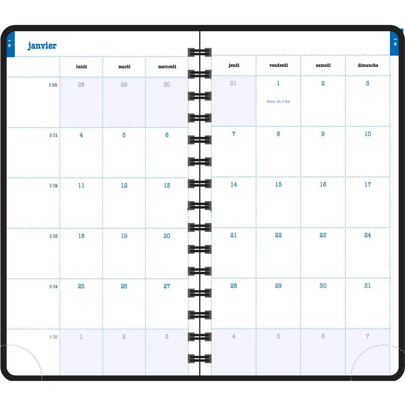 3660942080781-Agenda de poche spiralé Sakura Lady 16S - 1 semaine sur 2 pages - 9 x 16 cm - rose - Exac-P_405147077_4-3