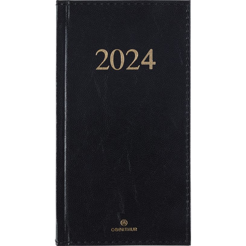 3664447154268-Agenda de poche Kiev - 1 semaine sur 2 pages - 9,5 x 17 cm - noir - Oberthur-P_405148966_1-0