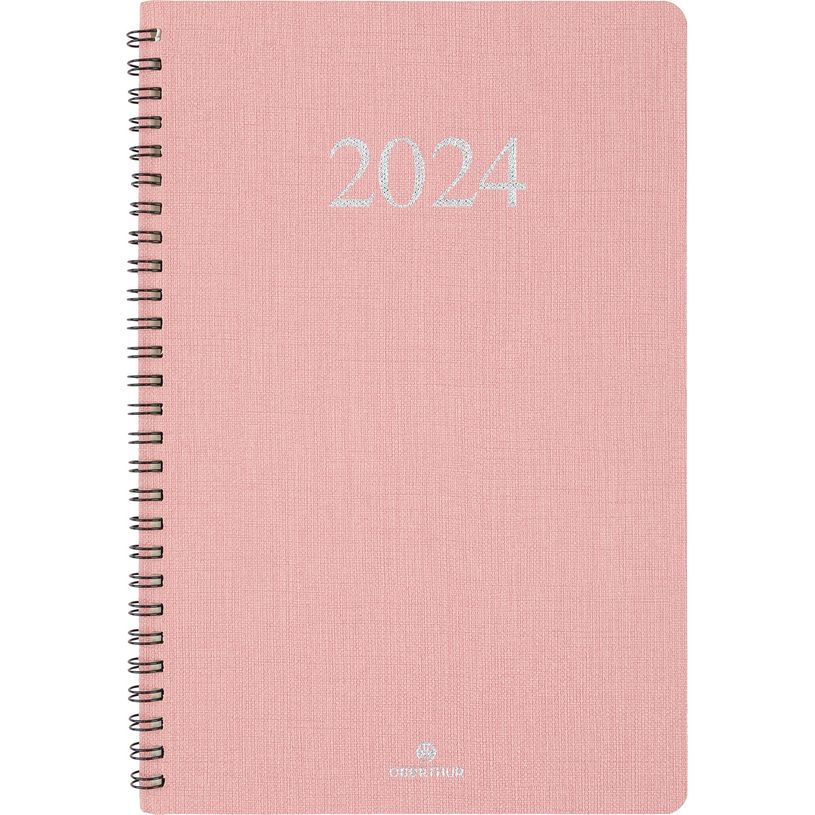 3664447162713-Agenda Galway - 1 semaine sur 2 pages - 19 x 24,5 cm - rose - Oberthur-P_405149027_1-0