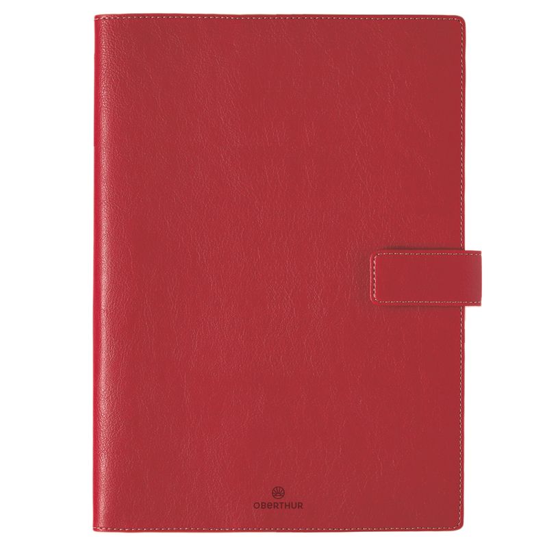 3664447162812-Agenda Milano - 1 semaine sur 2 pages - 22 x 30 cm - rouge - Oberthur-P_405149107_1-0