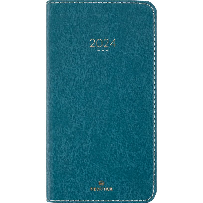 3664447161228-Agenda Eton - 1 semaine sur 2 pages - 9,5 x 17 cm - vert - Oberthur-P_405149200_1-0