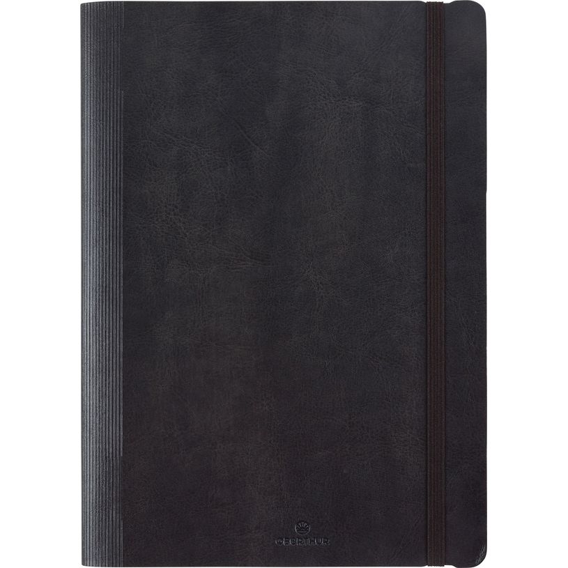 3664447161280-Agenda à spirale Medicis - 1 semaine sur 2 pages - 22 x 28 cm - noir - Oberthur-P_405149208_1-0
