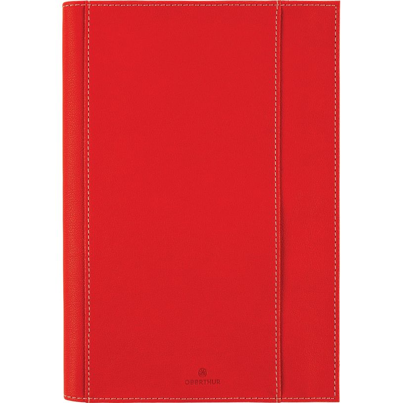 3664447161167-Agenda à spirale Burgos - 1 semaine sur 2 pages - 17 x 24,5 cm - rouge - Oberthur-P_405149266_1-0