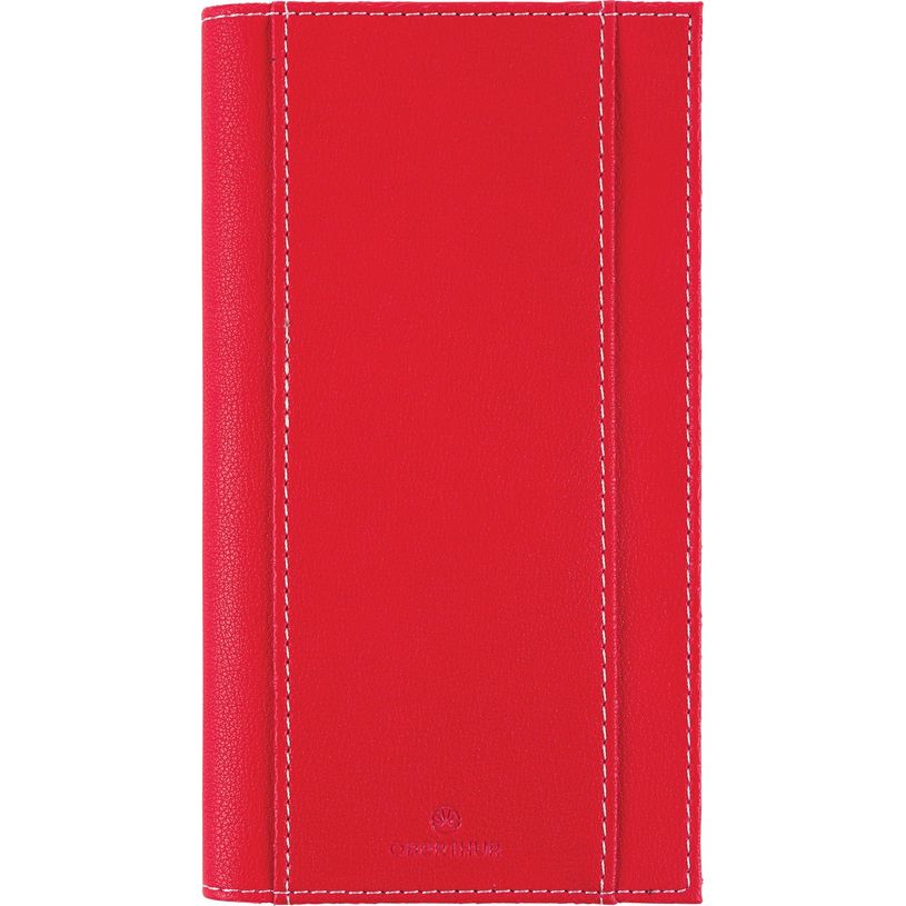3664447161174-Agenda de poche spiralé Burgos - 1 semaine sur 2 pages - 9,5 x 17 cm - rouge - Oberthur-P_405149269_1-0