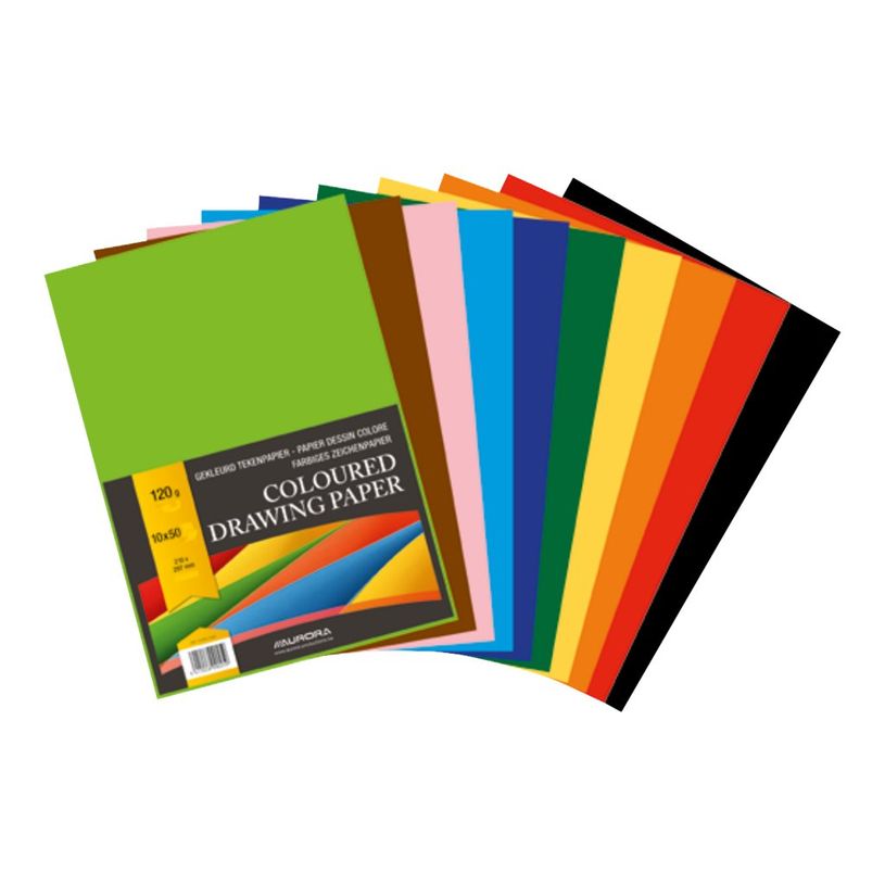 5411028090402-Aurora - 100 feuilles à dessin de couleur - 120 g/m² - A4-P_405151183_1-0