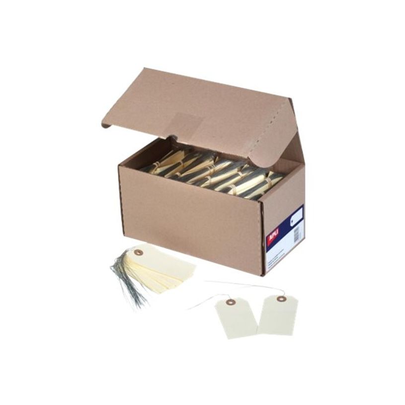 3270241213126-Apli Agipa - 1000 Etiquettes américaines avec fil de fer - 8 x 3,8 cm - crème-P_405152576_1-0