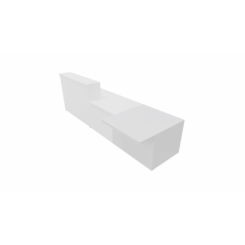 3617350000245-Module d'accueil PMR GUEST - extrémité gauche - L100 x H74 cm - corps blanc plateau blanc (habil-P_405153291_2-1