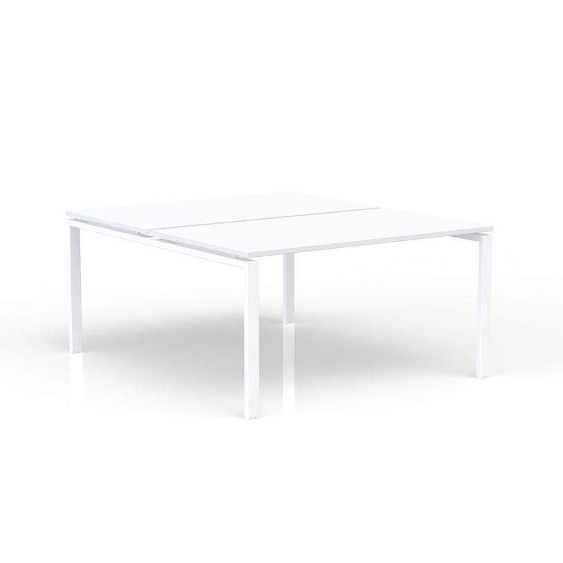 3617350005394-Bureau Bench CONECT - L160 x P165 cm - plateau blanc - pieds blancs-P_405153703_1-0