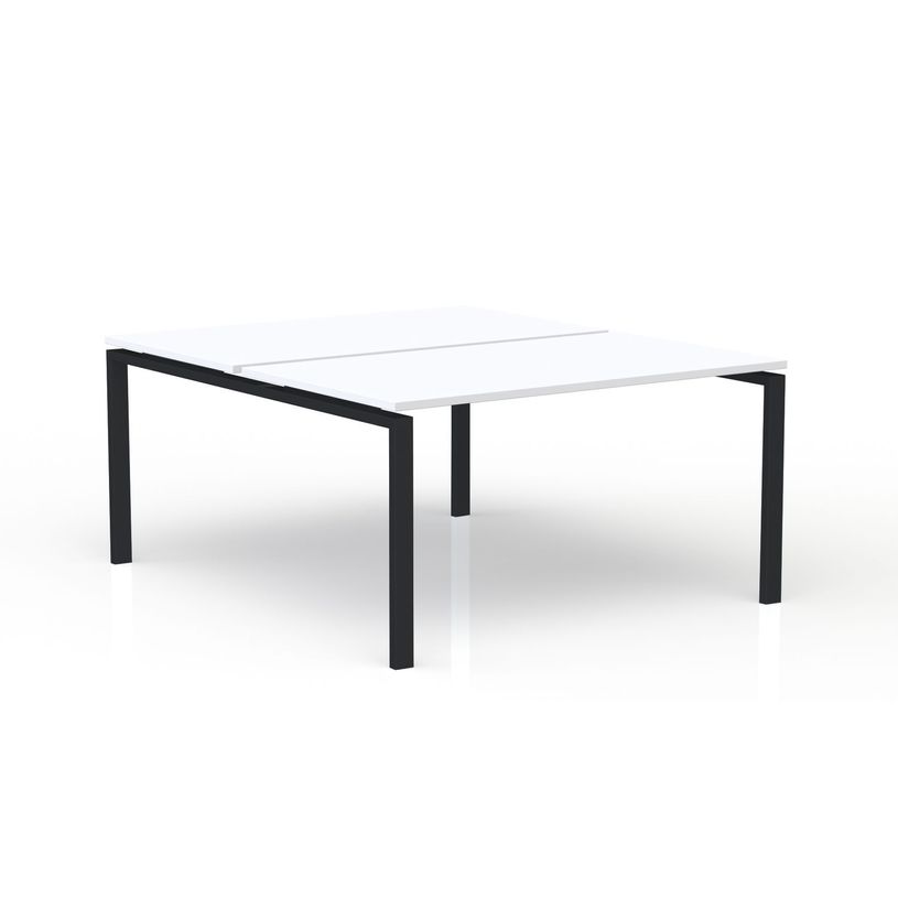 3617350005318-Bureau Bench CONECT - L180 x P165 cm - plateau blanc - pieds noirs-P_405153711_1-0