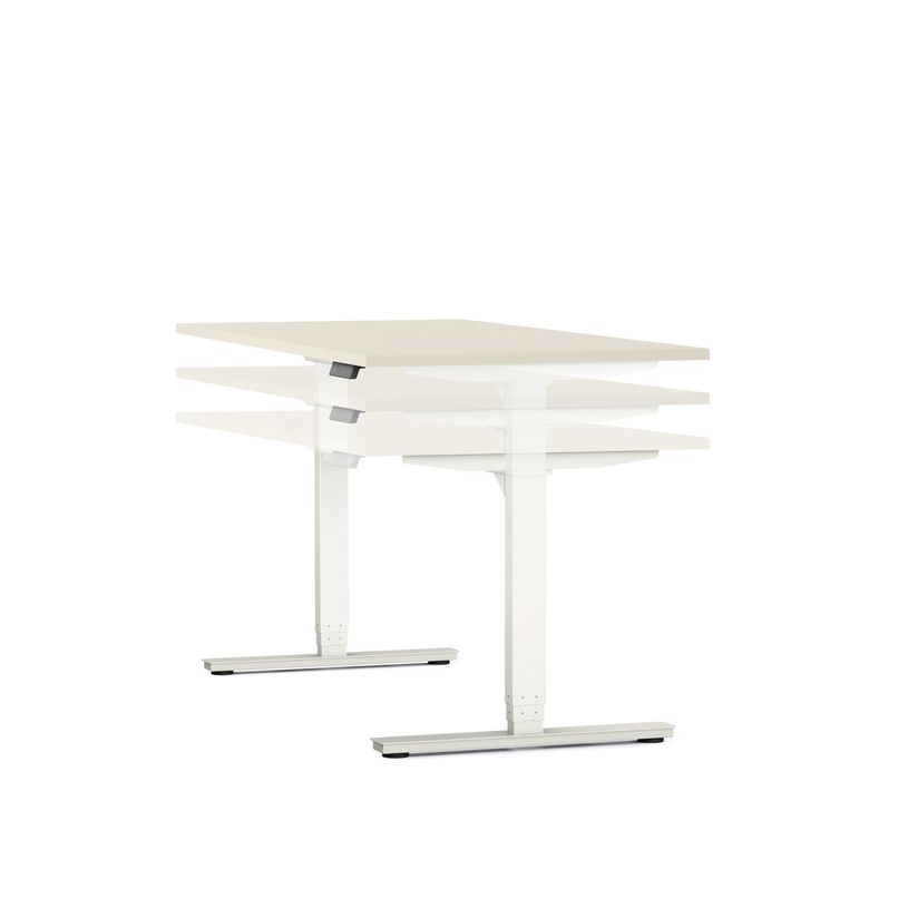 3617350004151-Table de réunion assis/debout AXEL - réglage électrique - L200 x P100 cm - plateau blan-P_405153809_2-1