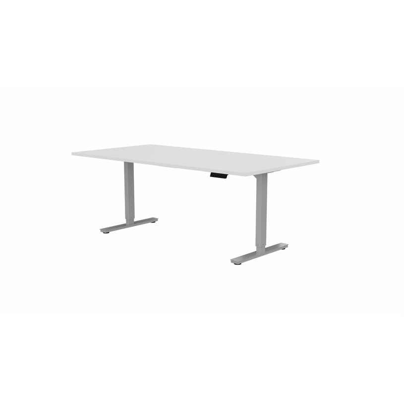 3617350004137-Table de réunion assis/debout AXEL - réglage électrique - L200 x P100 cm - plateau blan-P_405153810_1-0
