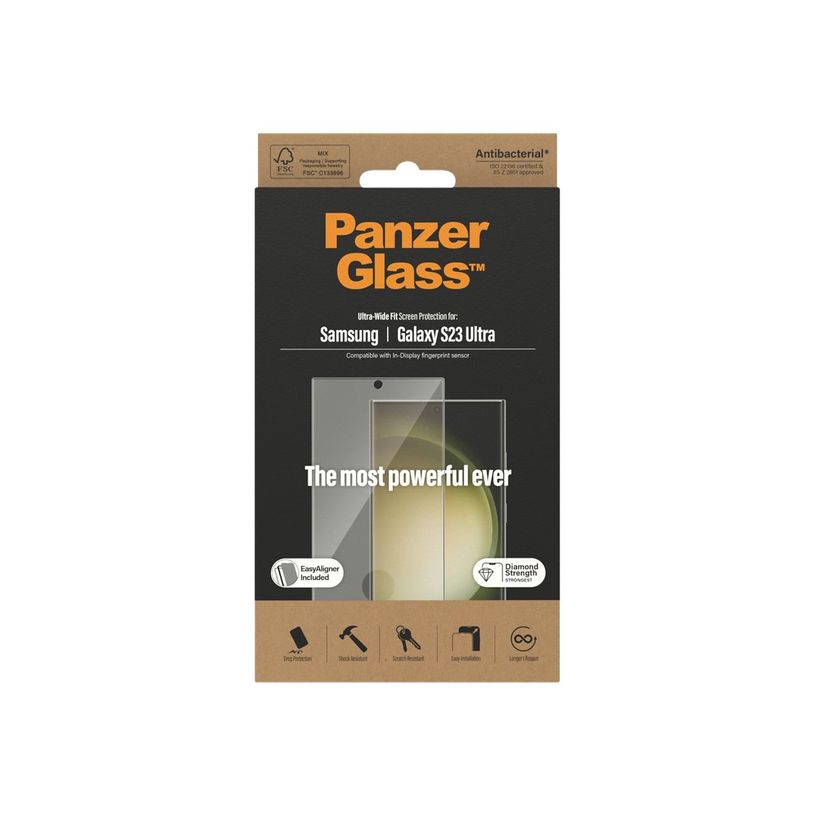 5711724073175-PanzerGlass - Protection d'écran - verre trempé pour  Galaxy S23 Ultra - transparent-P_405154350_1-3
