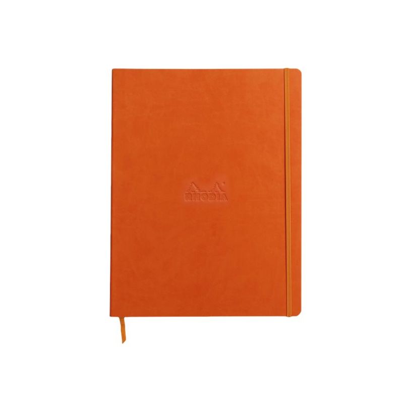 3037921177143-RHODIA Rhodiarama - Carnet souple A4+ - 160 pages - ligné - tangerine-P_405155073_4-0