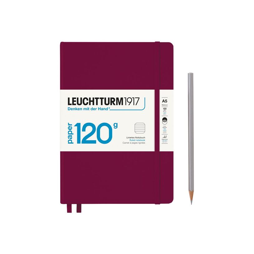 4004117589188-Leuchtturm1917 Edition 120 - Carnet de notes rigide A5 - ligné - bordeaux-P_405155361_1-0