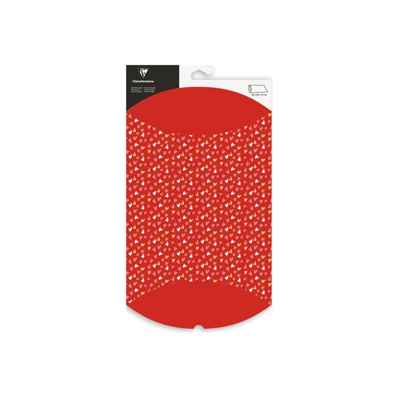 3329686180071-Clairefontaine - Pochette cadeau - 30 x 40 cm - cœurs - rouge-P_405156663_1-0