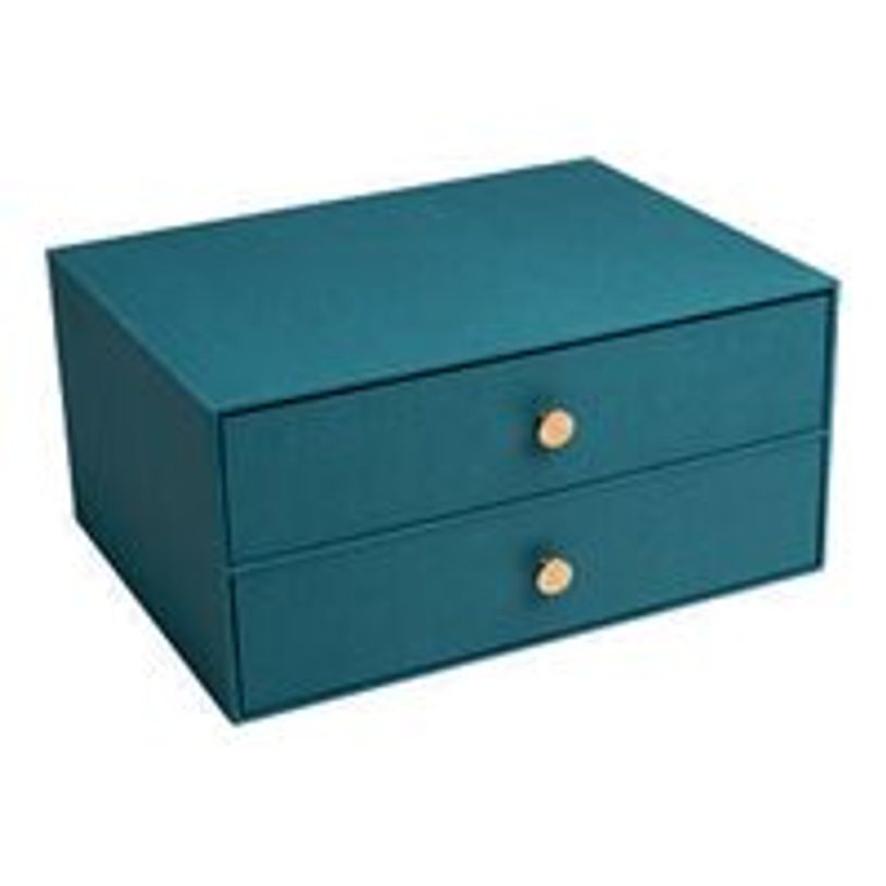 3130630306030-Exacompta OfficeByMe - Module de classement 2 tiroirs - pour A4+ - bleu canard-P_405156878_1-0