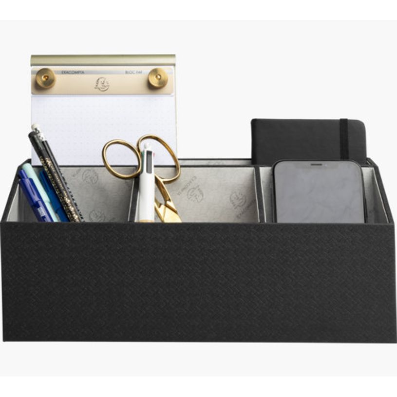3130630686019-Exacompta OfficeByMe - Organiseur de bureau 4 compartiments - noir-P_405156885_2-1