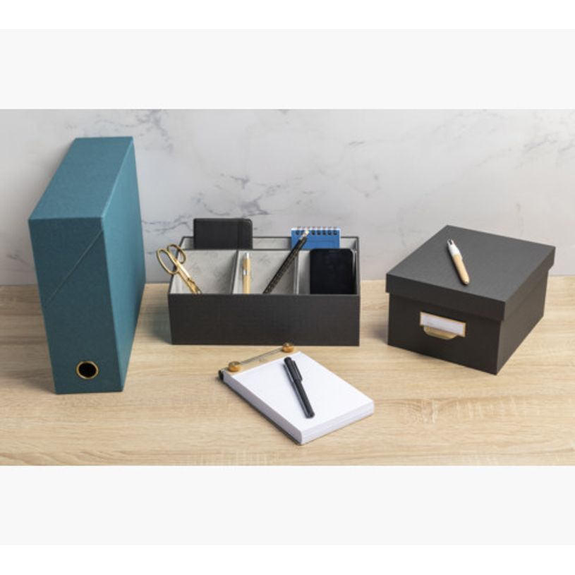 3130630686019-Exacompta OfficeByMe - Organiseur de bureau 4 compartiments - noir-P_405156885_4-3