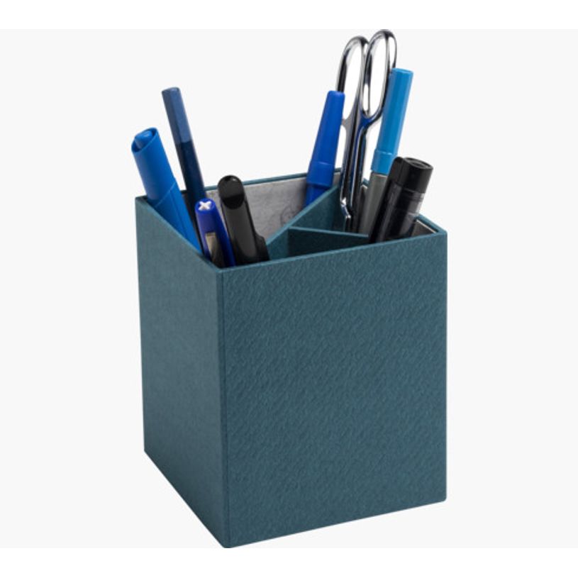 3130630676034-Exacompta OfficebyMe - Pot à crayons 3 compartiments - 10,7 x 9 x 9 cm - bleu canard-P_405156893_2-1