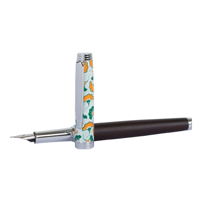 3664447152677-Oberthur Bamako - Stylo plume- vert/orange-P_405157446_1-0