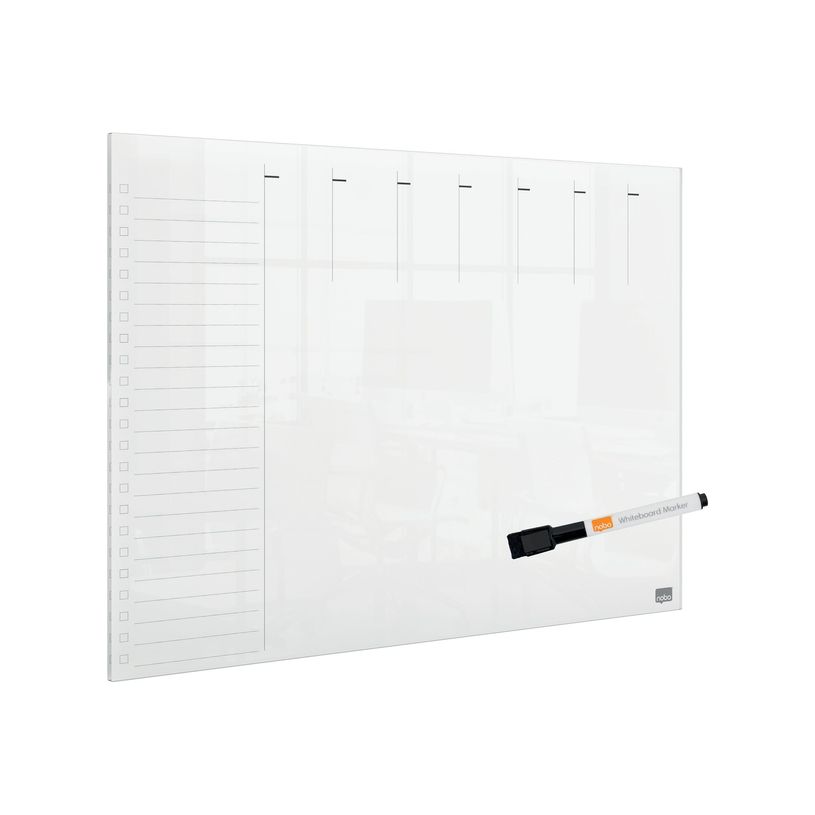 5028252621052-Nobo - Planning effaçable à sec - montable sur mur, bureau - 29,7 x 42 cm - acrylique - -P_405159888_3-2