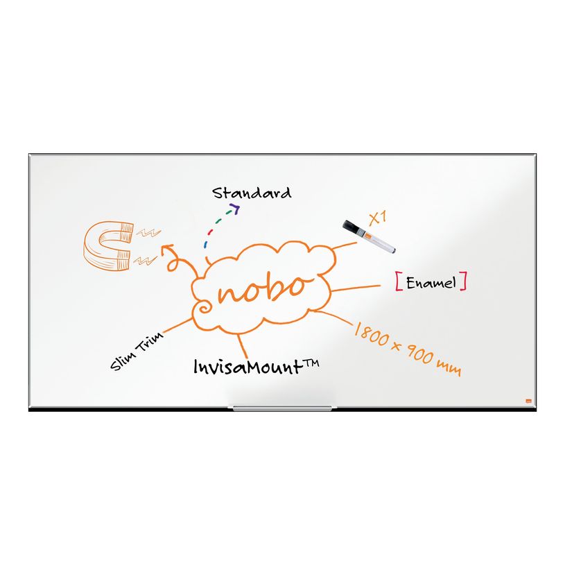 5028252613033-Nobo Impression Pro - Tableau blanc - montable sur mur - 180 x 90 cm - émail - magnétiqu-P_405159915_8-7