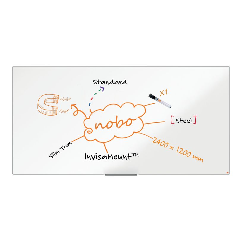 5028252613132-Nobo Impression Pro tableau blanc - 2400 x 1200 mm - blanc-P_405159922_5-4