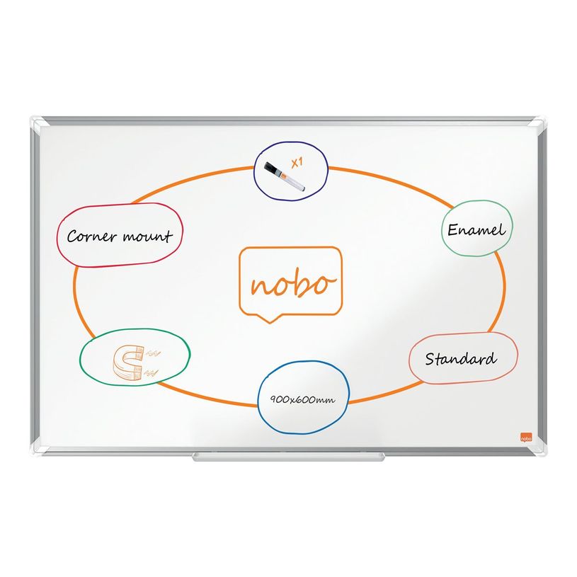 5028252608169-Nobo Premium Plus tableau blanc - 900 x 600 mm - blanc-P_405159924_6-5