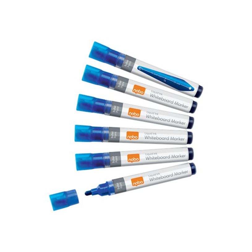 5028252612838-Nobo Liquid Ink - 10 Marqueurs - non permanent - pour verre, tableau blanc, émail - bleu -P_405159966_1-0