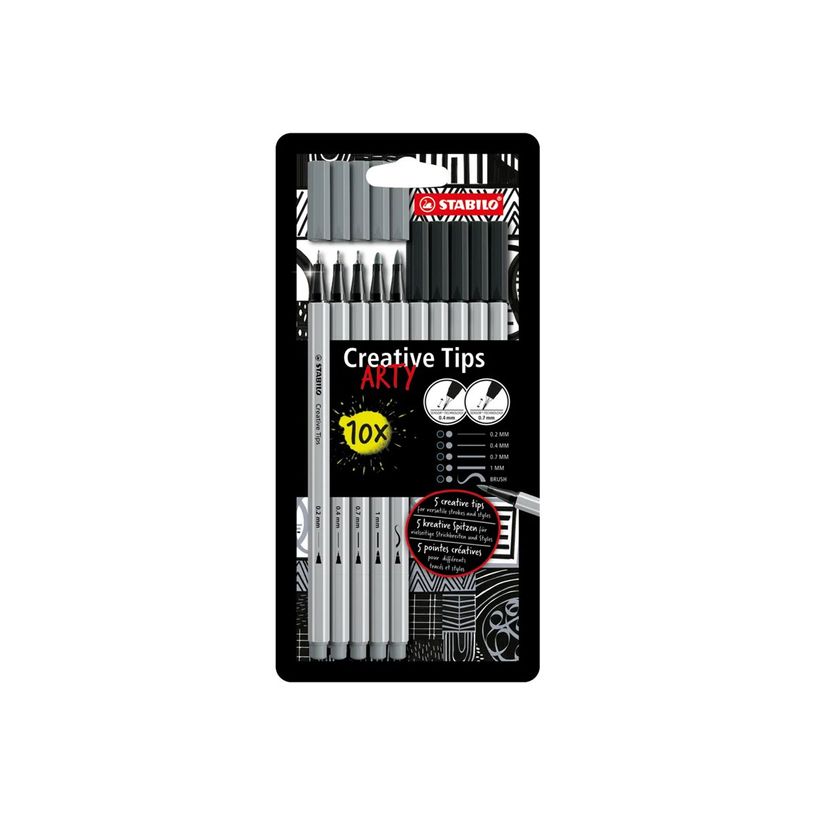 4006381604376-Stabilo Creative Tips Arty - Étui Carton 10 Stylos Feutres-P_405161045_1-0