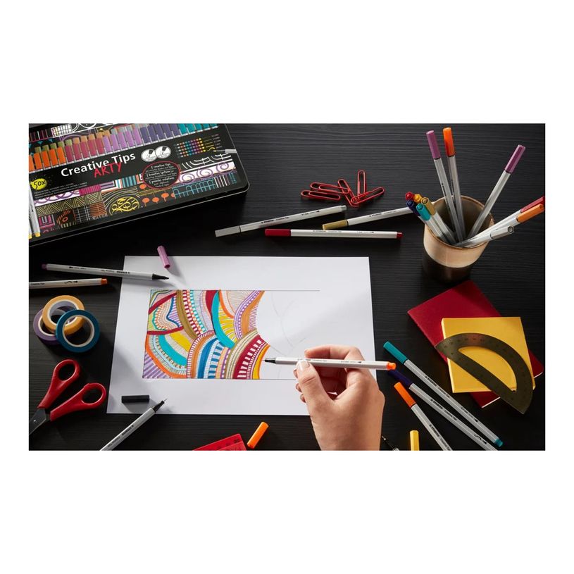 4006381604376-Stabilo Creative Tips Arty - Étui Carton 10 Stylos Feutres-P_405161045_3-2