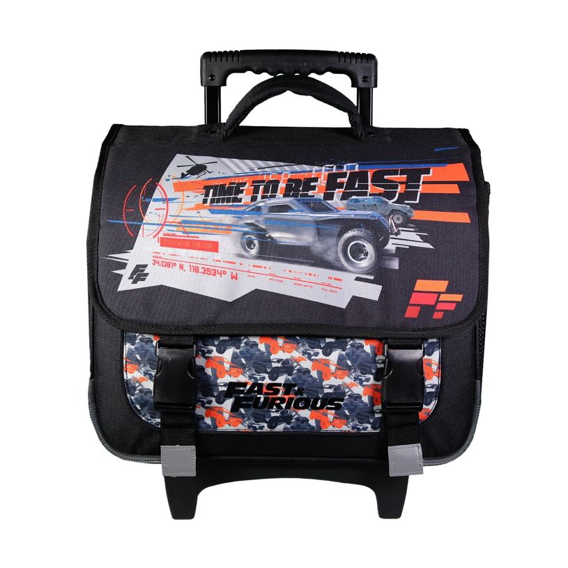 3666311021676-Cartable à roulettes Fast and Furious - 2 compartiments - noir - Bagtrotter-P_405163944_1-0