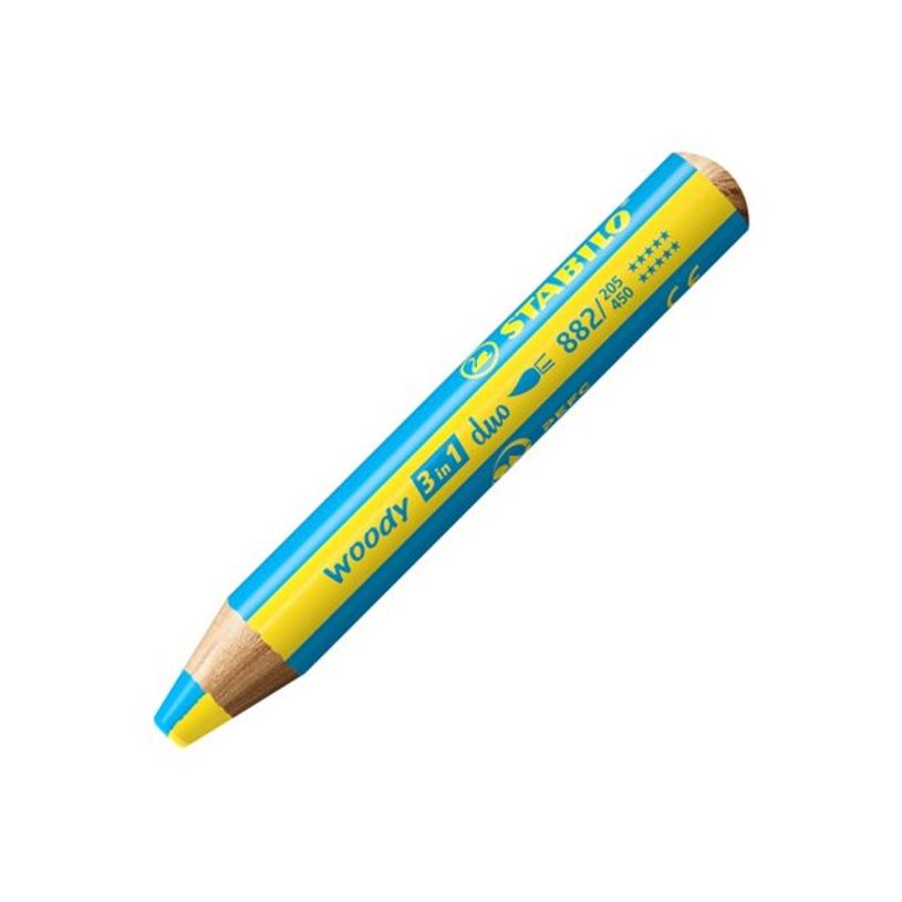 4006381603669-STABILO woody 3 in 1 duo - Crayon de couleur - jaune/bleu cyan-P_405164790_1-0
