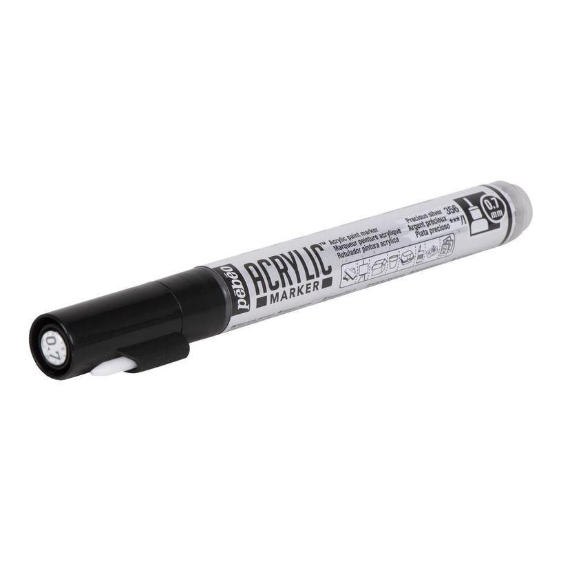 3167862056563-Pebeo Acrylic - Marqueur - pointe extra fine - argent précieux-P_405177335_2-1