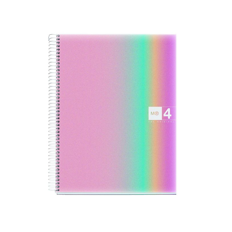 8422593040812-Notebook Aurora, A4, quadrillage 5x5 mm, 120 feuilles de 4 couleurs, Miquelrius, West Bay.-P_405185741_1-0