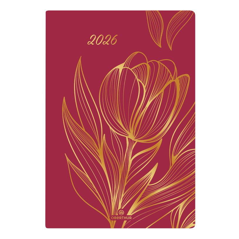 3664447208251-Agenda Astoria - 1 semaine sur 2 pages - 17 x 24,5 cm - orange - Oberthur--0