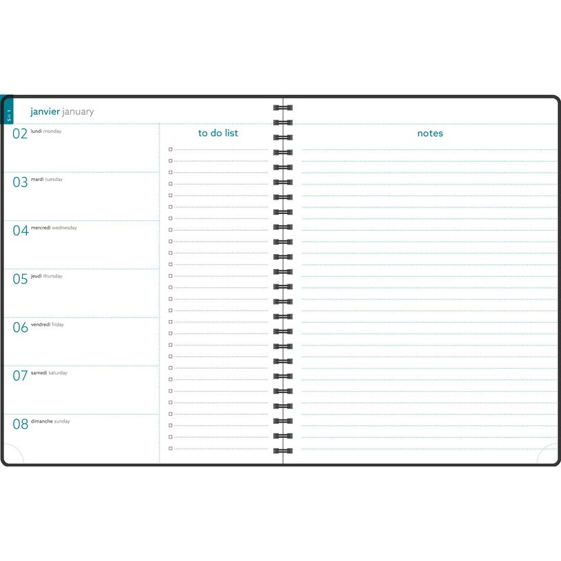 3660942086257-Exacompta Cordoba Easytime - Agenda de bureau 21 x 27 cm - 2025 - semainier - reliure à anneaux métalliques - 27S - ivoire - floral - disponi-P_405186221_4-3