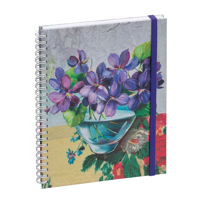 3660942086462-Agenda de bureau Sophie Adde Lady 20S spiralé - 1 semaine sur 2 pages - 15 x 21 cm - Viol-P_405186231_1-0
