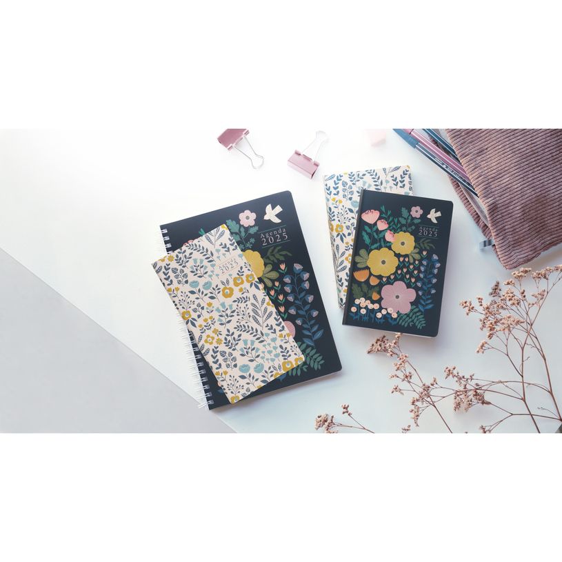 3660942086417-Exacompta Mini Labo Easytime - Agenda 9 X 17.5 cm - 2025 - semainier - reliure piquée - 17 Poches - papier blanc-P_405186236_2-1