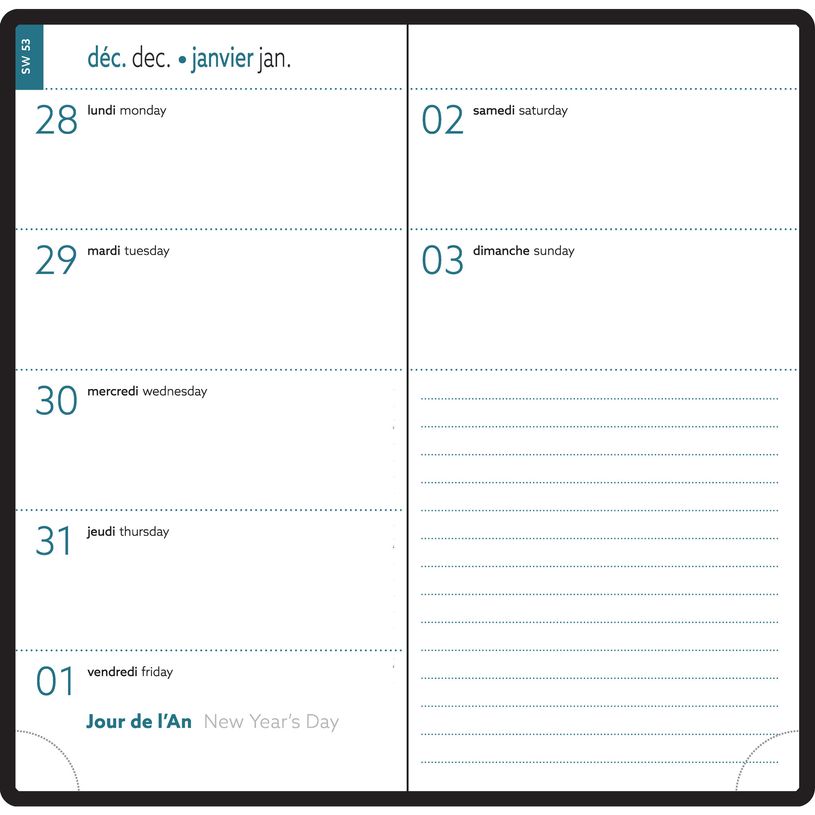 3660942086417-Exacompta Mini Labo Easytime - Agenda 9 X 17.5 cm - 2025 - semainier - reliure piquée - 17 Poches - papier blanc-P_405186236_3-2