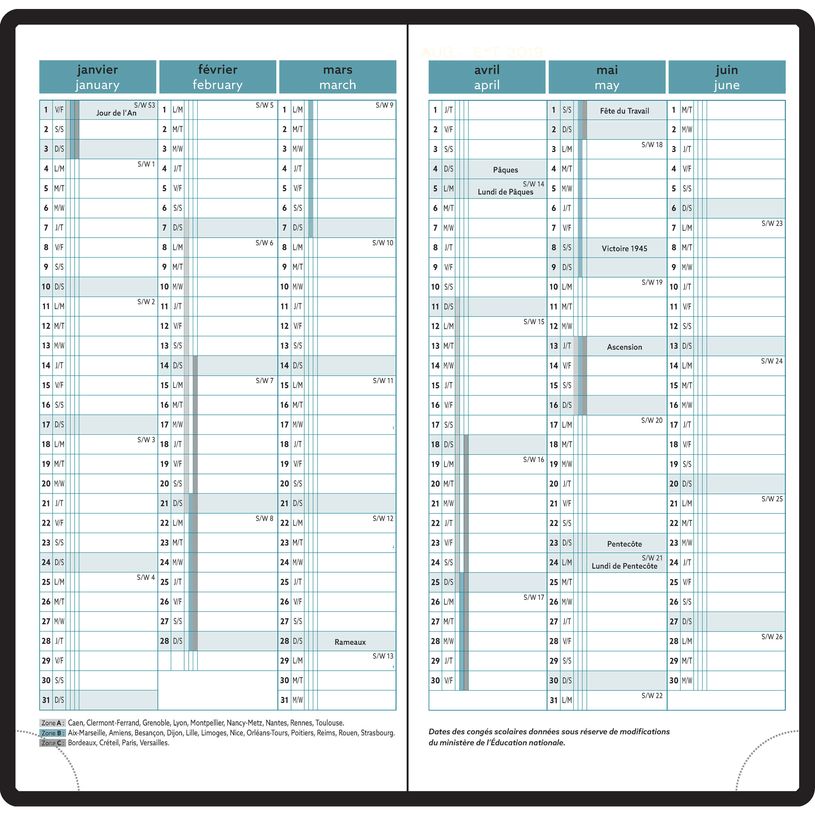 3660942086417-Exacompta Mini Labo Easytime - Agenda 9 X 17.5 cm - 2025 - semainier - reliure piquée - 17 Poches - papier blanc-P_405186236_7-6