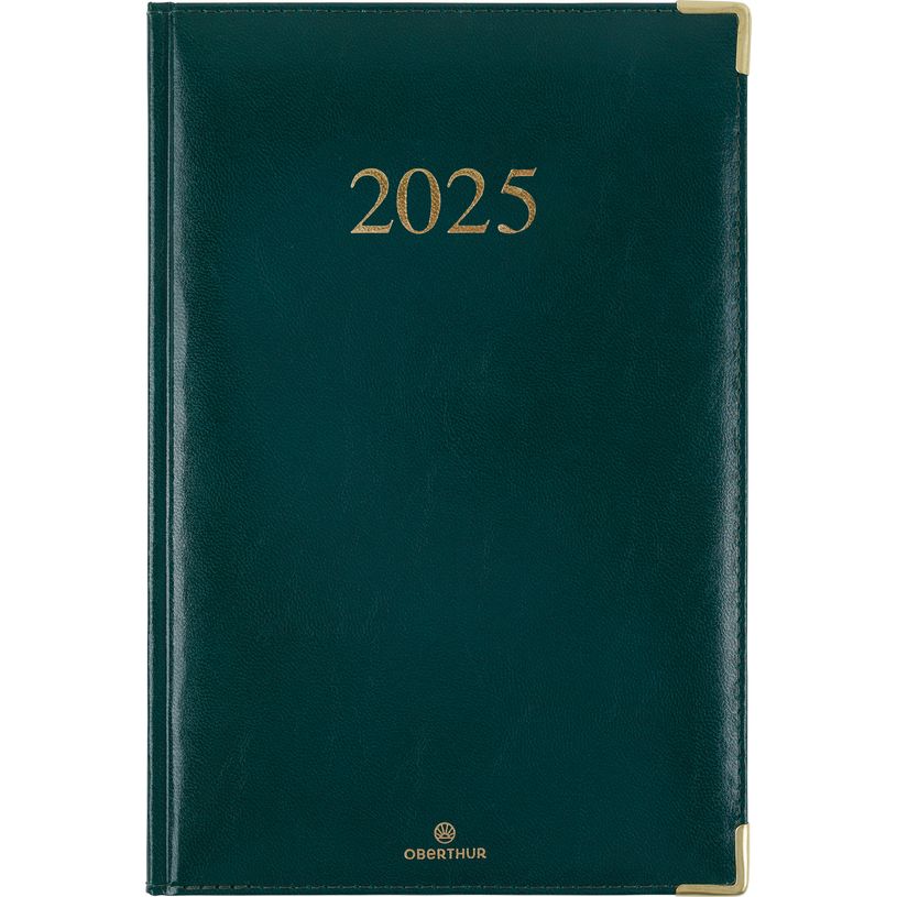 3664447206325-Agenda Kiev - 1 semaine sur 2 pages - 17 x 24,5 cm - vert - Oberthur-P_405186288_1-0