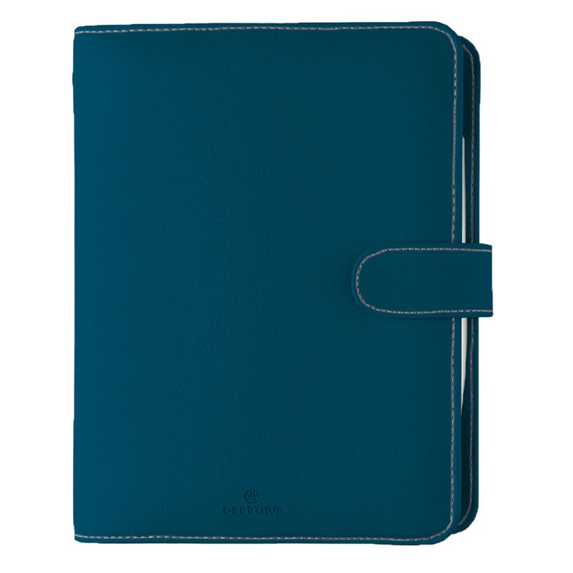 3664447188195-Organiseur Milano - 14 x 18,5 cm - vert canard - Oberthur-P_405186387_1-0
