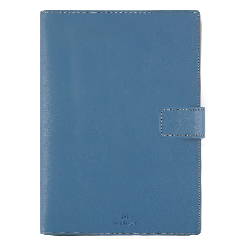 3664447211350-Organiseur Milano - 14 x 18,5 cm - bleu denim - Oberthur-P_405186394_1-0